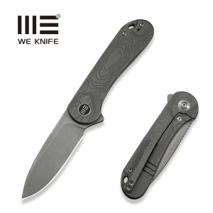 Nóż składany WeKnife Elementum Flipper Gray Titanium, Gray Stonewashed MagnaCut (WE18062X-2)