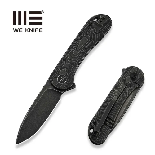 Nóż składany WeKnife Elementum Flipper Black Titanium, Black Stonewashed MagnaCut (WE18062X-1)-1 64288 