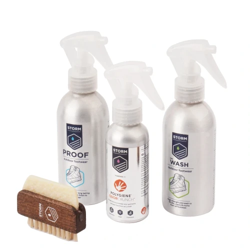 Storm - Zestaw do czyszczenia butów Footwear Care Kit - Pre Wash/Proofer/OdorCrunch - S57206-1 64343 