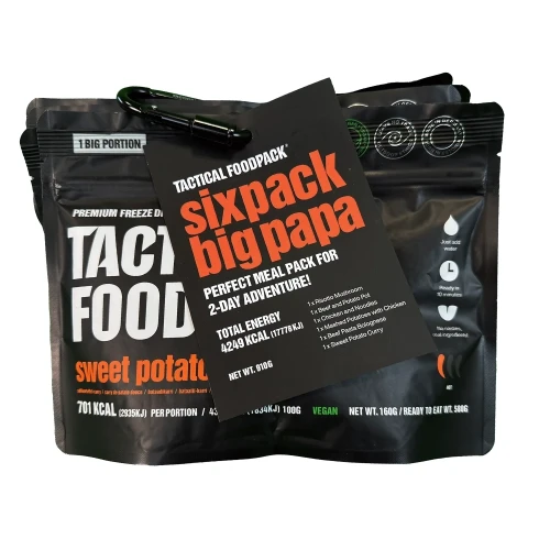 Tactical Foodpack - Zestaw liofilizowanych racji żywnościowych Sixpack Big Papa - 4249 kcal - C0023-1 64356 