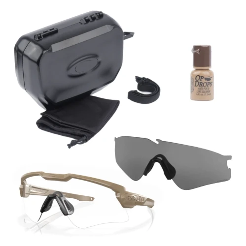 Oakley - Okulary balistyczne M Frame ALPHA - Wymienne wizjery - ANSI Z87.1 - Piaskowy - OO9296-2744-1 64362 