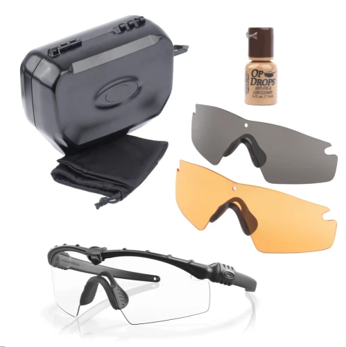 Oakley - Okulary balistyczne M Frame 3.0 Array - Trzy wymienne wizjery - Czarny - OO9146-3832-1 64364 