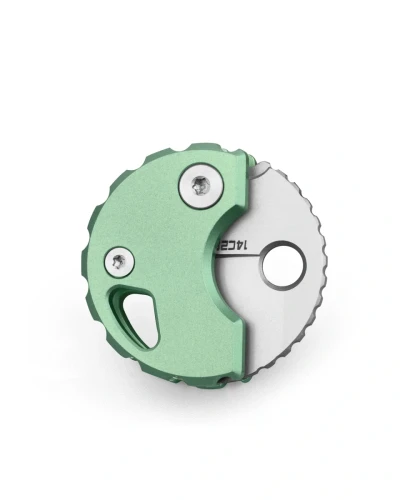 Nóż składany Bestechman Turtle Green Titanium, Bead Blasted 14C28N (BM20D)-1 64407 
