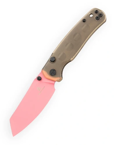 Nóż składany Bestechman Cicada's Wing-TL Clear Ultem, Pink 10Cr15CoMoV (BMK24J)-1 64409 