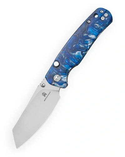Nóż składany Bestechman Cicada's Wing-TL Blue Resin, Satin 10Cr15CoMoV (BMK24-R-2)-1 64412 