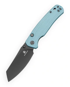Nóż składany Bestechman Cicada's Wing-TL Misty Blue G10, Black PVD 10Cr15CoMoV (BMK24G)