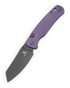 Nóż składany Bestechman Cicada's Wing-TL Purple G10, Black PVD 10Cr15CoMoV (BMK24F)
