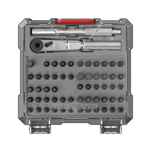 Real Avid - Narzędzia rusznikarskie X3 Driver 57-Piece Gunsmithing Bit Set - 56 bitów - AVX3GBS57-1 64460 