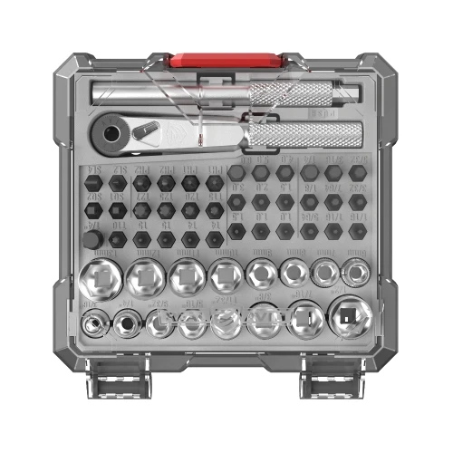 Real Avid - Narzędzia rusznikarskie X3 52-Piece Driver Gunsmithing Bit Set - 51 bitów - AVX3SGBS52-1 64461 