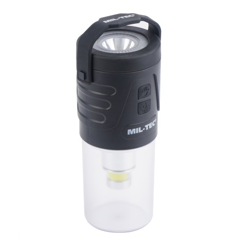Mil-Tec - Lampa kempingowa Lantern Recharge - Czarna - 15196500-1 64479 