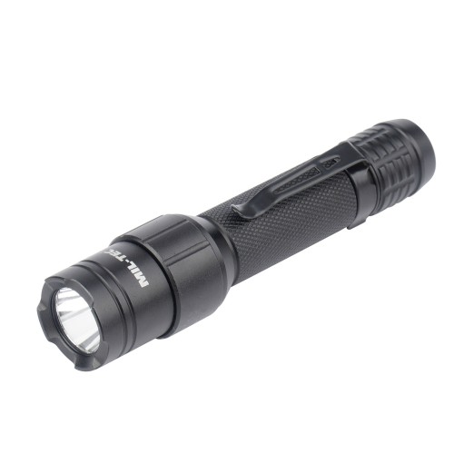 Mil-Tec - Latarka ręczna Stablampe Mini Recharge - Strobe - 450 lm - Czarna - 15154100-1 64481 