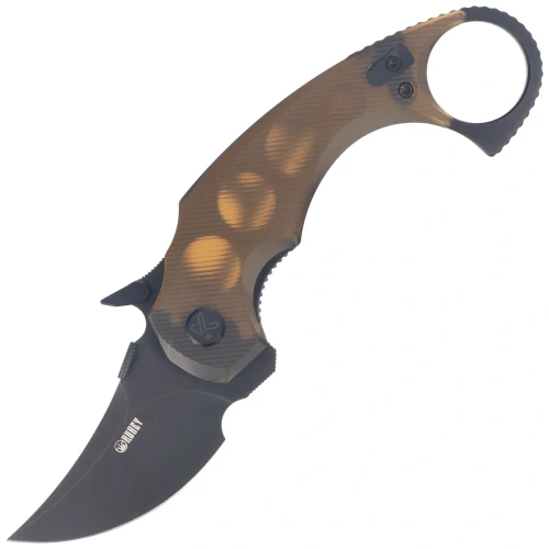 Nóż składany Kubey Jaw Pikal Yellow Ultem, Blackwashed 14C28N by MUZI Design (KU440E)-1 64487 