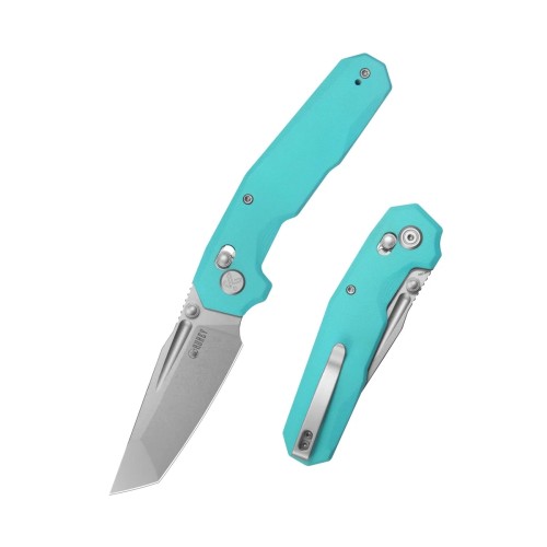 Nóż składany Kubey Carve Light Blue G10, Beadblasted 14C28N (KU237G)-1 64503 