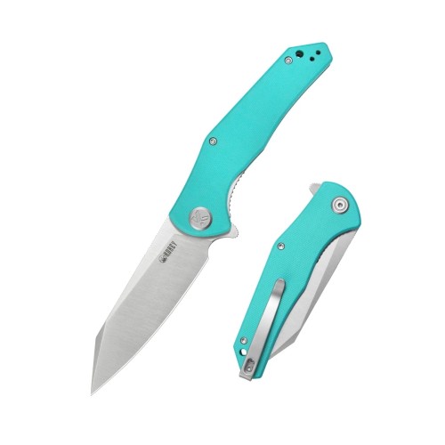 Nóż składany Kubey Flash Light Blue G10, Satin 14C28N (KU158T)-1 64505 