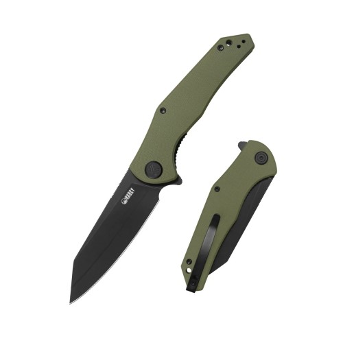 Nóż składany Kubey Flash Green G10, Blackwashed San Mai M2 (KU158L)-1 64506 