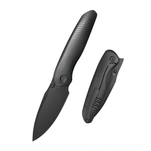 Nóż składany Kubey KB Knives Pioneer Black DLC Titanium, Black DLC 20CV by Evgeniy Bulychev (KB379C)
