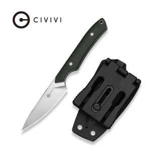 Nóż myśliwski Civivi High Grass Green Canvas Micarta, Satin 14C28N by Matt Gentry (C25084-2)
