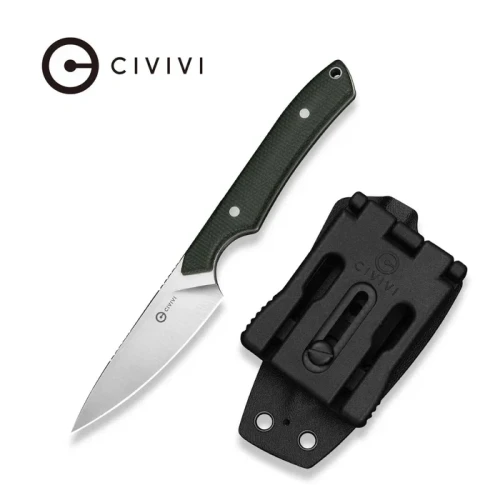 Nóż myśliwski Civivi High Grass Green Canvas Micarta, Satin 14C28N by Matt Gentry (C25084-2)-1 64509 