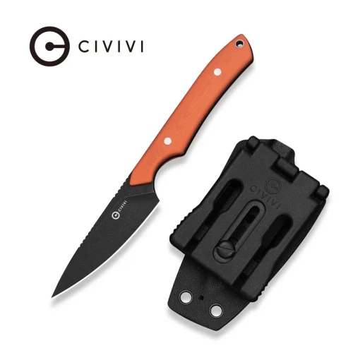 Nóż Civivi High Grass Orange G10, Black Stonewashed 14C28N by Matt Gentry (C25084-1)-1 64510 