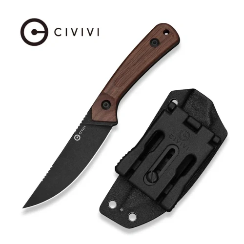 Nóż Civivi Carveth Guibourtia Wood, Black Stonewashed AEB-L (C25040-3)-1 64511 