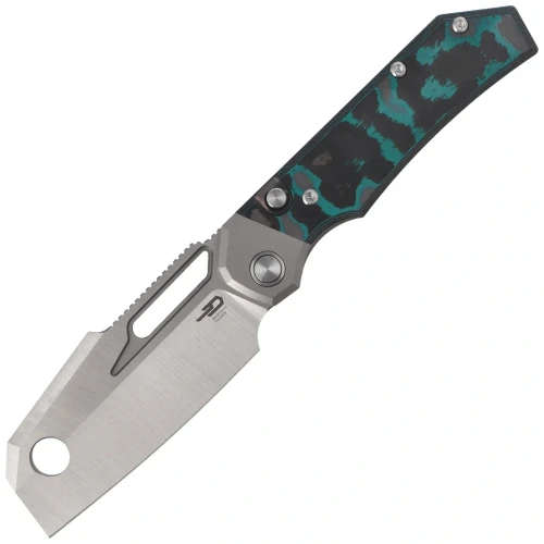 Nóż składany Bestech Nyrrdreki Titanium/Shipwreck Camo Carbon, Satin M390 by Fabian Hobbelen (BT2607C)-1 64514 