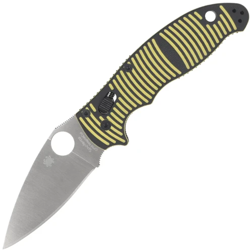 Nóż składany Spyderco Manix 2 Salt Yellow-Black G10, Satin MagnaCut by Eric Glesser (C101GBKYLMCP2)-1 64536 