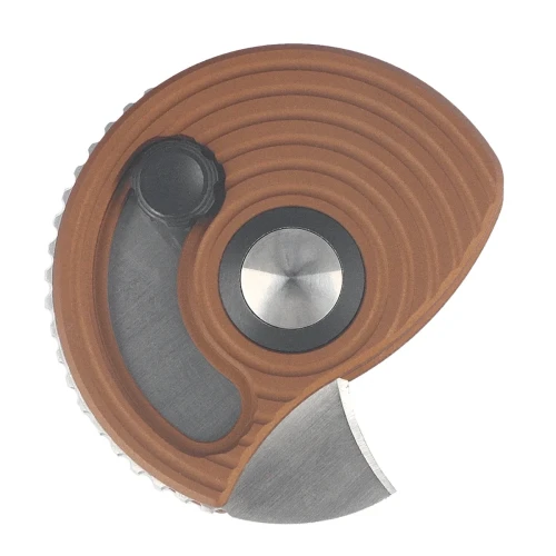 Nóż składany Kizer Snail-Trail Brass Aluminium, Satin AEB-L by Caleb Waldman (V2757A1)-1 64544 