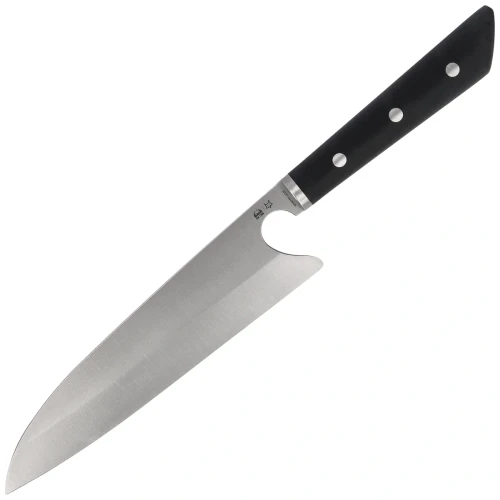 Nóż kuchenny Due Cigni PratiKO 3 - Gyuto Black G10, Satin Sandvik 12C27 225 by Michele Massaro (2C 3002)-1 64547 