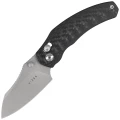 Nóż składany Kizer Mini Bulldog Carbon Fiber, Stonewashed S45VN by O.SHO (Ki3672SA3)-1 64554 