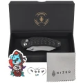 Nóż składany Kizer Mini Bulldog Carbon Fiber, Stonewashed S45VN by O.SHO (Ki3672SA3)-3 64554 