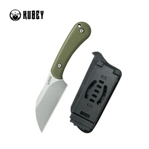 Nóż Kubey Rock Hopper Green Micarta, Beadblasted 14C28N by Scott Halpern (KU412E)