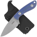 Noż Kubey Bloom Blue Micarta, Beadblasted 14C28N by Scott Halpern (KU411B)-2 64581 