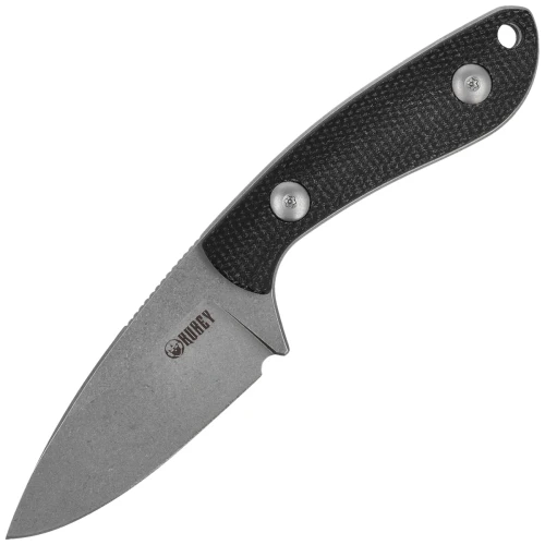 Noż Kubey Bloom Black Coarse Micarta, Beadblasted 14C28N by Scott Halpern (KU411A)-1 64582 