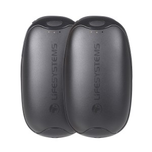 Ogrzewacze do rąk elektroniczny Lifesystems Rechargeable Dual Palm Handwarmers USB & USB C ports - black