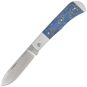 Nóż składany Kizer Trestle D Gray Aluminum / Multicolored Vortex Pattern Micarta, Satin Nitro-V by Azo (V3760A2)