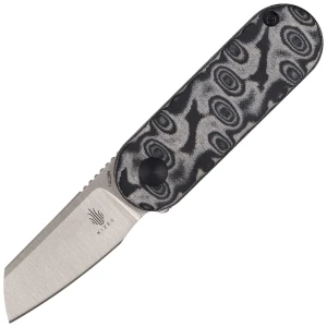 Nóż składany Kizer Mini Bay Gray-Black Vortex Pattern Micarta, Satin 14C28N by Azo (V2583A6)