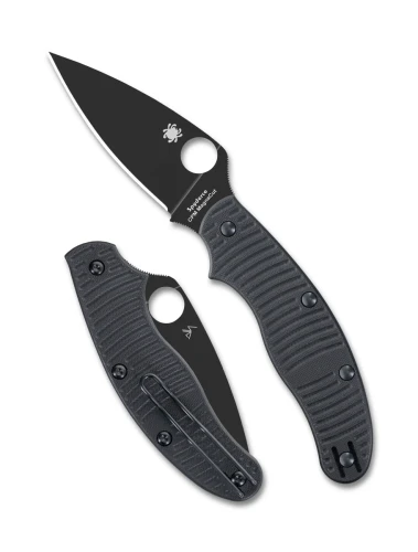 Nóż składany Spyderco UK Penknife Salt Black G10, Black DLC MagnaCut by Sal Glesser (C94GMCBKP)-1 64636 