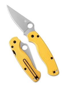 Nóż składany Spyderco Para Military 2 Lightweight Salt Yellow FRN, Satin MagnaCut by Sal and Eric Glesser (C81PYL2)
