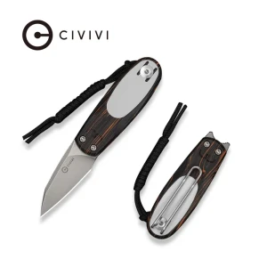 Nóż składany Civivi Purr Black-Orange-White G10, Stonewashed Nitro-V by Ostap Hel (C25054-5)