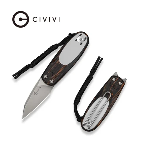 Nóż składany Civivi Purr Black-Orange-White G10, Stonewashed Nitro-V by Ostap Hel (C25054-5)-1 64648 