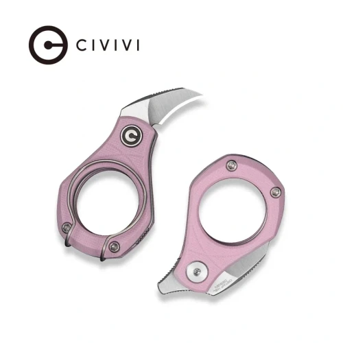 Nóż składany Civivi Pyrus Powder Pink G10, Satin 14C28N by Ostap Hel (C23038-5)-1 64650 