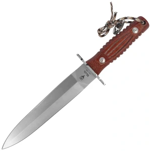 Nóż Muela DG-21C Brown Canvas Micarta, Satin MoVa 1.4116