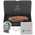 Nóż składany Kizer Phoca CD Mkuruti Wood, Acid Washed Damascus (V3781CDA3)-3 64663 