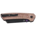 Nóż składany Kizer Madrac Brown Norplex UltreX Micarta, Black PVD 14C28N by Matteo Pignatelli (V3693BSA1)-2 64664 