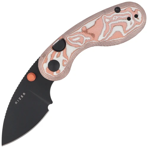 Nóż składany Kizer Microbe Copper Foil G10, Black PVD 14C28N by Maksim Epifantsev (V2742A12)-1 64665 