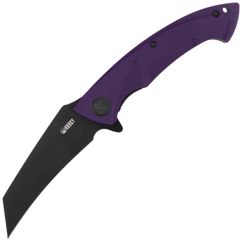 Nóż składany Kubey Anteater Purple G10, Blackwashed 14C28N (KU212M)-1 64675 