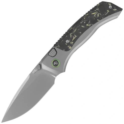 Nóż składany Remette RT-Steed Gray Titanium/Black-Green Carbon Fiber, Pearlescent M390 (RTWS-TY)-1 64680 