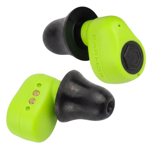 Earmor - Aktywne ochronniki słuchu M23T - NRR 25 dB - Bluetooth 6.0 - Tracer Green - M23T-AI-GR-1 64777 
