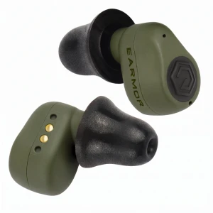 Earmor - Aktywne ochronniki słuchu M23T - NRR 25 dB - Bluetooth 6.0 - Foliage Green - M23T-AI-FG