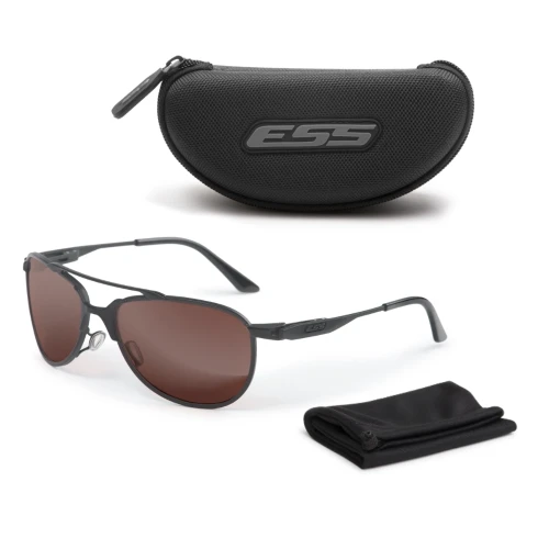 ESS - Okulary balistyczne InVINCEible Aviator - Czarny - Mirrored Whiskey - EE4062-03-1 64820 